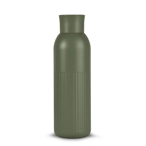 Borraccia Sagaform Tekla Push da 500ml in acciaio con tappo a pressione riciclato