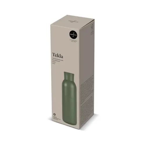 Borraccia Sagaform Tekla Push da 500ml in acciaio con tappo a pressione riciclato