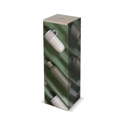 Borraccia Sagaform Tekla Push da 500ml in acciaio con tappo a pressione riciclato