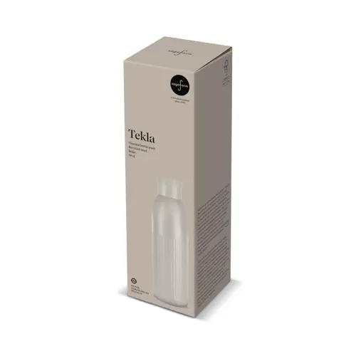 Borraccia Sagaform Tekla Push da 500ml in acciaio con tappo a pressione riciclato