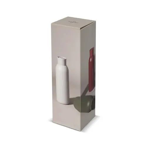 Borraccia Sagaform Tekla Push da 500ml in acciaio con tappo a pressione riciclato