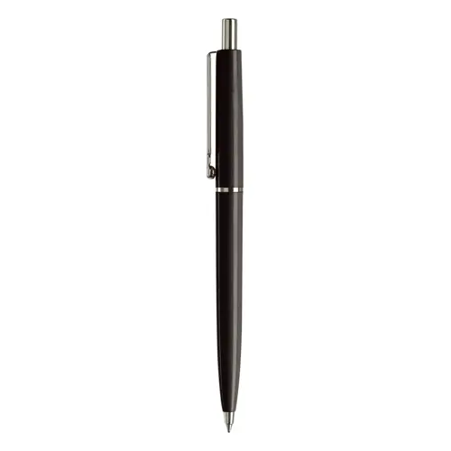 Penna a sfera in plastica con stampa fino a 270 gradi della clip e refill blu