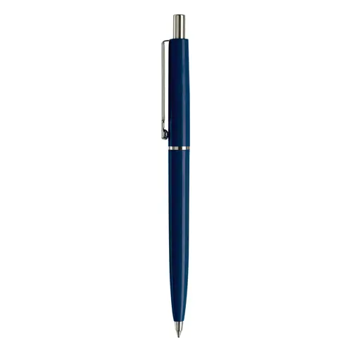 Penna a sfera in plastica con stampa fino a 270 gradi della clip e refill blu