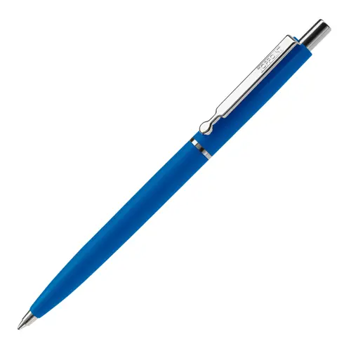 Penna a sfera in plastica con stampa fino a 270 gradi della clip e refill blu