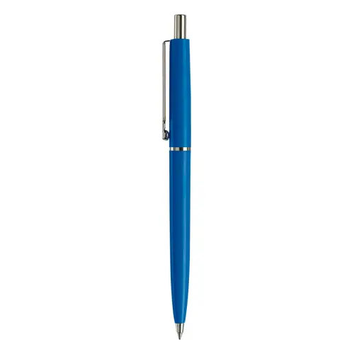 Penna a sfera in plastica con stampa fino a 270 gradi della clip e refill blu