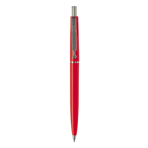 Penna a sfera in plastica con stampa fino a 270 gradi della clip e refill blu