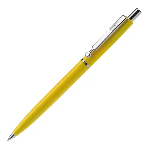 Penna a sfera in plastica con stampa fino a 270 gradi della clip e refill blu
