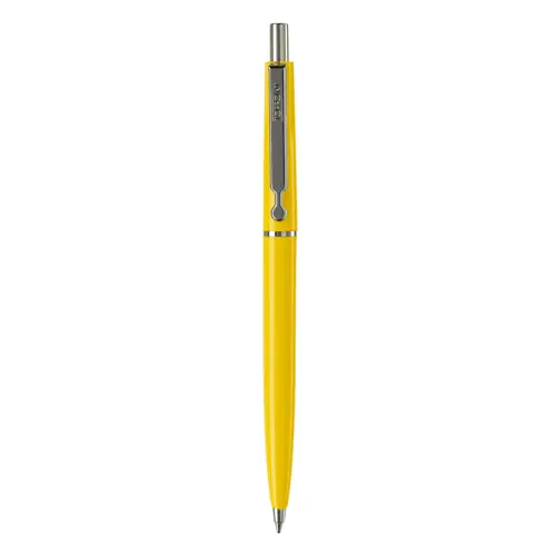 Penna a sfera in plastica con stampa fino a 270 gradi della clip e refill blu