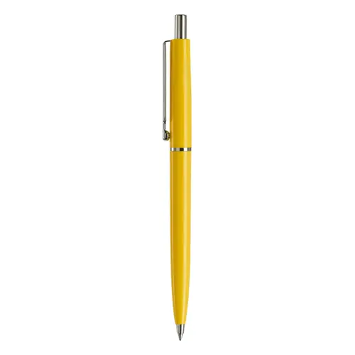 Penna a sfera in plastica con stampa fino a 270 gradi della clip e refill blu