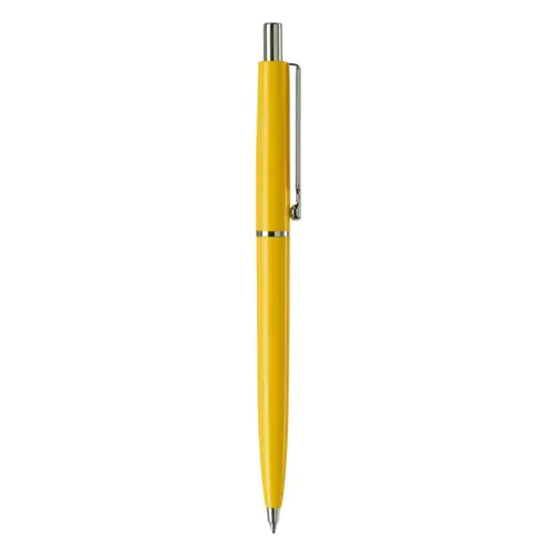 Penna a sfera in plastica con stampa fino a 270 gradi della clip e refill blu