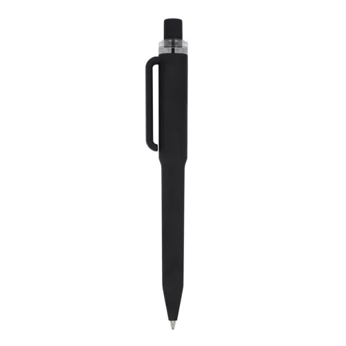 Penna dal design unico in ABS con finitura soft touch e refill blu