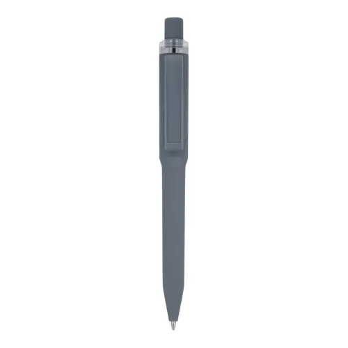 Penna dal design unico in ABS con finitura soft touch e refill blu