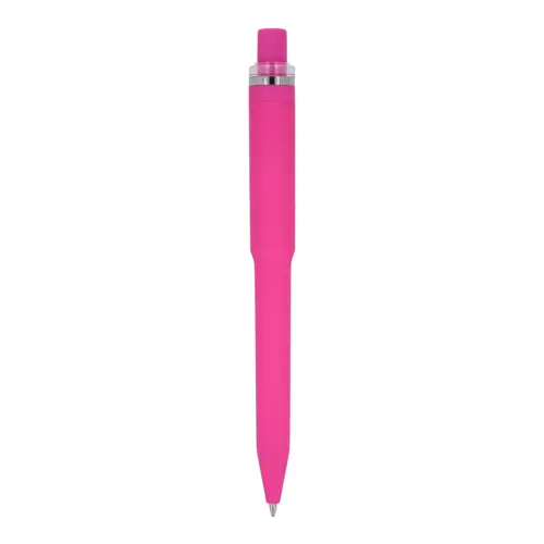 Penna dal design unico in ABS con finitura soft touch e refill blu