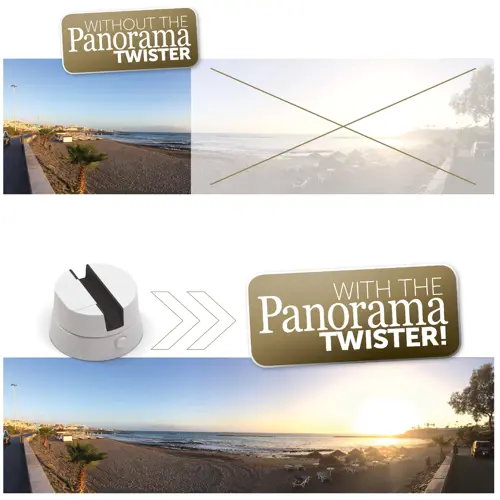 Porta smartphone ruotabile per foto e video panoramici