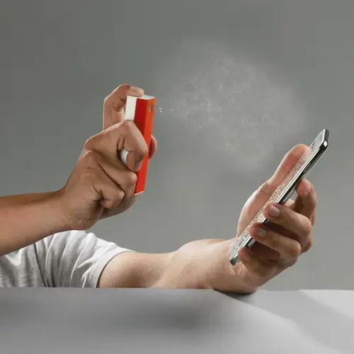 Spray per pulire con rivestimento in microfibra