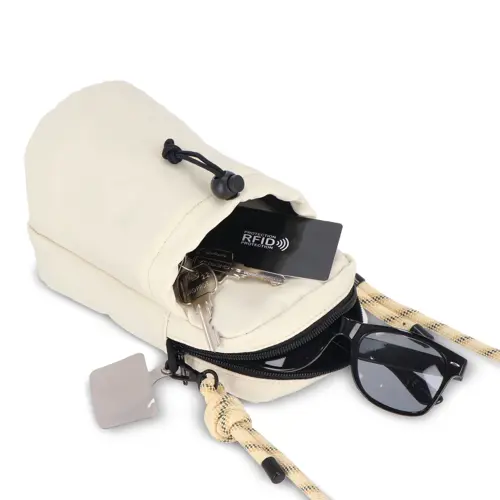 Marsupio con laccetto in paracord ideale per trasportare borraccia, telefono, chiavi e portafoglio