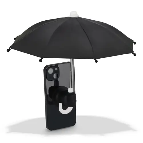 Ombrello per telefono con supporto a ventosa