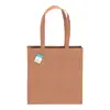Shopper in cotone riciclato con manici lunghi e soffietto da 190gr 38x42cm