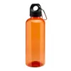 Bottiglia trasparente in RPET con moschettone da 580ml