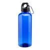 Bottiglia trasparente in RPET con moschettone da 580ml
