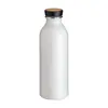 Borraccia in alluminio con tappo con in bambù da 500ml