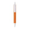 Penna a scatto in plastica con fusto effetto vellutato e refill nero