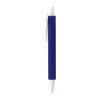 Penna a scatto in plastica con fusto effetto vellutato e refill nero
