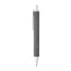 Penna a scatto in plastica con fusto effetto vellutato e refill nero