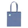 Shopper in cotone riciclato con manici lunghi e soffietto da 190gr 38x42cm