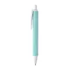 Penna a scatto in plastica con fusto effetto vellutato e refill nero