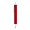 Penna a scatto in plastica con fusto effetto vellutato e refill nero