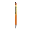 Penna a scatto in alluminio gommato con design sfumato e refill blu