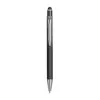 Penna a scatto in alluminio gommato con design sfumato e refill blu