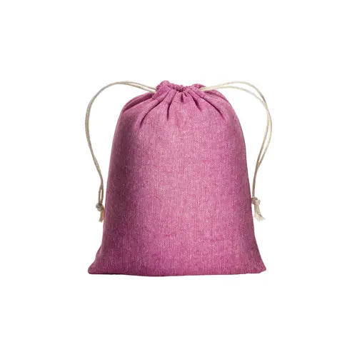 Sacca piccola in cotone riciclato 150gr con chiusura a coulisse 15x20cm