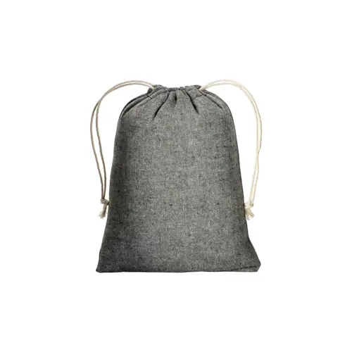 Sacca piccola in cotone riciclato 150gr con chiusura a coulisse 15x20cm