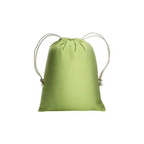 Sacca piccola in cotone riciclato 150gr con chiusura a coulisse 15x20cm