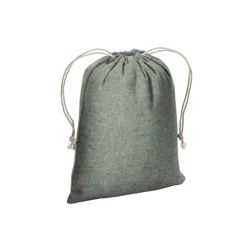 Sacca piccola in cotone riciclato 150gr con chiusura a coulisse 15x20cm