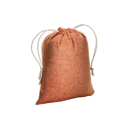 Sacca piccola in cotone riciclato 150gr con chiusura a coulisse 15x20cm