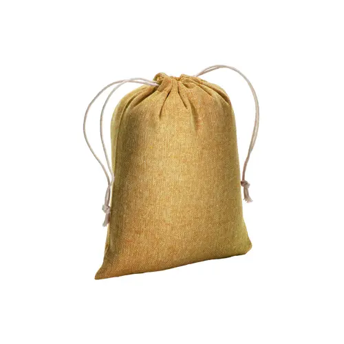 Sacca piccola in cotone riciclato 150gr con chiusura a coulisse 15x20cm