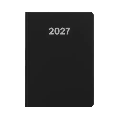 Agenda settimanale 2027 Copertina flessibile in soft PU e bordo pagine colorato 17x24