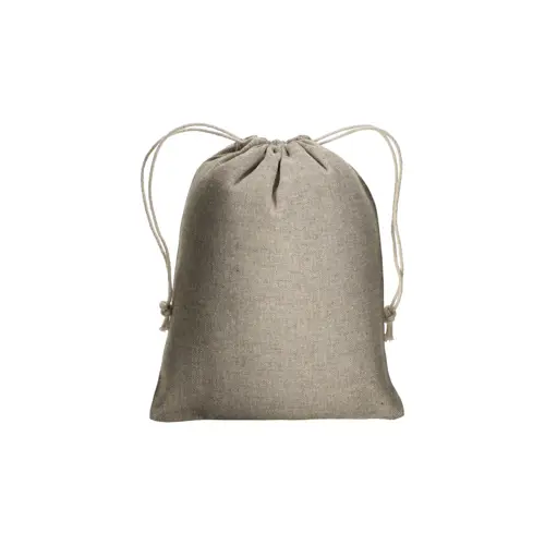 Sacca piccola in cotone riciclato 150gr con chiusura a coulisse 15x20cm