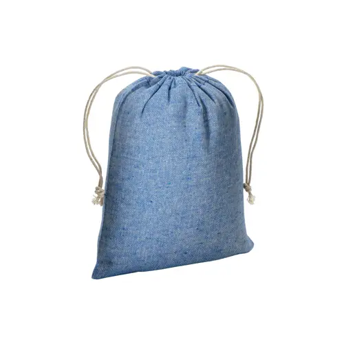 Sacca piccola in cotone riciclato 150gr con chiusura a coulisse 15x20cm
