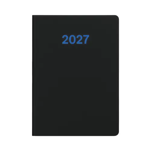 Agenda settimanale 2027 Copertina flessibile in soft PU e bordo pagine colorato 17x24