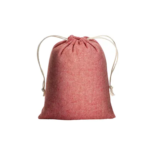 Sacca piccola in cotone riciclato 150gr con chiusura a coulisse 15x20cm