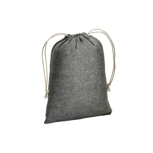 Sacca piccola in cotone riciclato 150gr con chiusura a coulisse 15x20cm