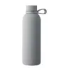 Borraccia in acciaio inox riciclato doppio strato finitura in gomma e manico in silicone da 500ml