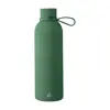 Borraccia in acciaio inox riciclato doppio strato finitura in gomma e manico in silicone da 500ml
