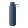 Borraccia in acciaio inox riciclato doppio strato finitura in gomma e manico in silicone da 500ml
