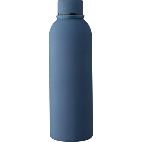 Borraccia in acciaio inox riciclato doppio strato finitura in gomma e manico in silicone da 500ml