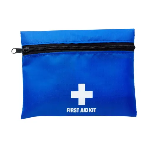 Kit primo soccorso da 10 pezzi con custodia rossa in nylon